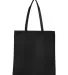 Q-Tees Q126300 Non-Woven Tote Bag in Black back view