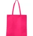 Q-Tees Q126300 Non-Woven Tote Bag in Hot pink back view