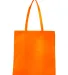 Q-Tees Q126300 Non-Woven Tote Bag in Orange back view