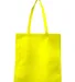Q-Tees Q126300 Non-Woven Tote Bag in Yellow back view