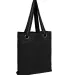 Q-Tees Q1630 Large Grommet Tote in Black front view