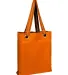 Q-Tees Q1630 Large Grommet Tote in Orange front view