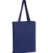 Q-Tees Q800GS Canvas Gusset Promotional Tote in Navy front view