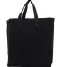 Q-Tees S900 Sustainable Grocery Bag in Black back view