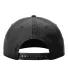 Richardson Hats 258 Braided Performance Cap in Black/ white back view