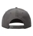 Richardson Hats 258 Braided Performance Cap in Dark grey/ white back view