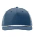 Richardson Hats 258 Braided Performance Cap in Light blue/ white front view
