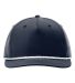 Richardson Hats 258 Braided Performance Cap in Navy/ white front view