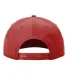 Richardson Hats 258 Braided Performance Cap in Red/ white back view