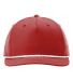 Richardson Hats 258 Braided Performance Cap in Red/ white front view