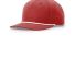 Richardson Hats 258 Braided Performance Cap in Red/ white