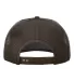 Richardson Hats 112WF Oil Cloth Trucker Cap in Brown back view