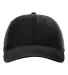 Richardson Hats 326 Brushed Canvas Dad Hat in Black front view