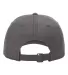 Richardson Hats 326 Brushed Canvas Dad Hat in Charcoal back view