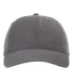 Richardson Hats 326 Brushed Canvas Dad Hat in Charcoal front view