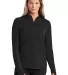 Ogio LOG153 OGIO<sup></sup> Ladies Motion 1/4-Zip in Blacktop front view