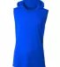 A4 Apparel NB3410 Youth Sleeveless Hooded T-Shirt in Royal front view