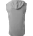 A4 Apparel NB3410 Youth Sleeveless Hooded T-Shirt in Silver back view