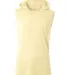 A4 Apparel NB3410 Youth Sleeveless Hooded T-Shirt in Light yellow front view