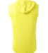 A4 Apparel NB3410 Youth Sleeveless Hooded T-Shirt in Safety yellow back view