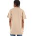Shaka Wear Retail SHASS Adult Active Short-Sleeve  in Khaki back view