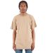 Shaka Wear Retail SHASS Adult Active Short-Sleeve  in Khaki front view