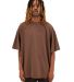 Shaka Wear Retail SHGD Garment-Dyed Crewneck T-Shi in Mocha front view