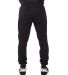 Shaka Wear Retail SHFJP Men's Fleece Jogger Pants in Black back view
