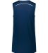 Augusta Sportswear 1687 Women's Rover Jersey in Navy/ white back view