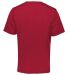 Augusta Sportswear 1603 Youth Short Sleeve Mesh Re in Scarlet/ white back view