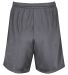 Augusta Sportswear 1850 Modified 7" Mesh Shorts in Graphite back view