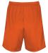 Augusta Sportswear 1850 Modified 7" Mesh Shorts in Orange back view