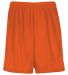 Augusta Sportswear 1850 Modified 7" Mesh Shorts in Orange front view