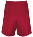 Augusta Sportswear 1851 Youth Modified Mesh Shorts in Scarlet back view