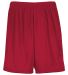 Augusta Sportswear 1851 Youth Modified Mesh Shorts in Scarlet front view