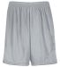 Augusta Sportswear 1851 Youth Modified Mesh Shorts in Silver front view