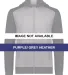 Augusta Sportswear 6900 Youth Eco Revive™ Three- Purple/ Grey Heather front view