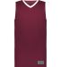 Augusta Sportswear 6886 Match-Up Basketball Jersey in Maroon/ white front view