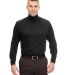 8516 UltraClub® Adult Egyptian Interlock Cotton L in Black front view
