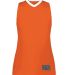 Augusta Sportswear 6888 Women's Match-Up Basketbal in Orange/ white front view