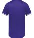 Augusta Sportswear 6905 Cutter Henley Jersey in Purple/ white back view