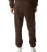 American Apparel RF491 ReFlex Fleece Sweatpants in Brown back view