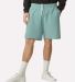 American Apparel 2PQ Pique Unisex Gym Shorts in Arctic front view