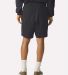 American Apparel 2PQ Pique Unisex Gym Shorts in Black back view