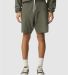 American Apparel 2PQ Pique Unisex Gym Shorts in Lieutenant front view