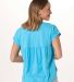 Boxercraft BW2102 Women's Sweet T-Shirt in Pacific blue back view