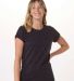 Boxercraft BW2104 Women's Essential T-shirt in Black front view