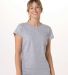 Boxercraft BW2104 Women's Essential T-shirt in Oxford heather front view