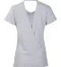 Boxercraft BW2405 Women's Bella Crossback T-Shirt in Oxford heather back view