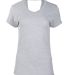 Boxercraft BW2405 Women's Bella Crossback T-Shirt in Oxford heather front view